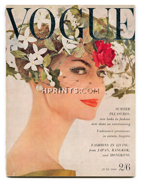 UK Vogue British Magazine UK 1960 June