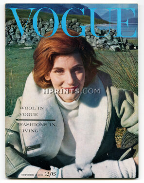 UK Vogue British Magazine 1961 October 15th, Lœlia, Duchess of Westminster, Jewels, Surrealism