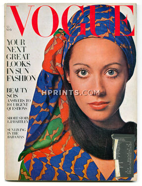 UK Vogue British Magazine May 1969 Cover David Bailey