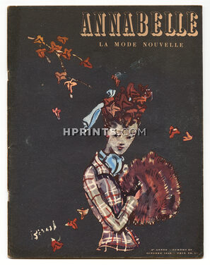 Annabelle (Edition Française) 1942 Octobre, N°20, Christian Bérard, Zoltan Kemeny, Robert Piguet, Schiaparelli