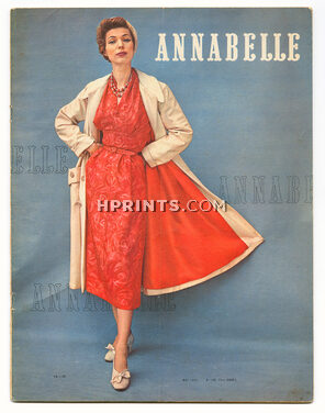 Annabelle 1952 (Edition Française) Mai, N°135, Christian Dior, Jacques Fath, Pierre Balmain, Jean Dessès, Zoltan Kemeny