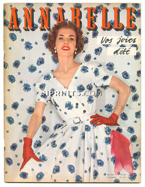Annabelle 1954 (Edition Française) Mai, N°159, Christian Dior, Marlène Dietrich, Jean d'Estrées