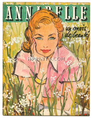 Annabelle 1954 (Edition Française) Juillet, N°161, Zoltan Kemeny, Emilio Pucci, Sybil Connolly, Audrey Hepburn