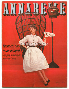 Annabelle 1954 (Edition Française) Août, N°162, Hubert de Givenchy (3 Pages illustrées)