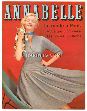 Annabelle 1955 Septembre, N°175 La Mode à Paris, Cover Matter