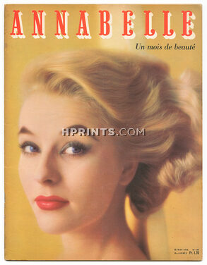 Annabelle 1956 Février, N°180 Beauté, Photo Schmutz