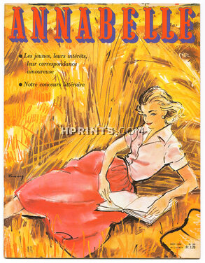 Annabelle 1956 Aout, N°186, Zoltan Kemeny