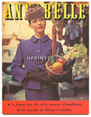 Annabelle 1956 Novembre, N°189, Lanvin Castillo, Photo Maywald