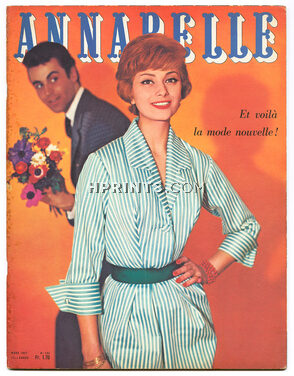 Annabelle 1957 Mars, N°193 Cover Tenca, Photos Maywald, Jacques Esterel (article 1 page)