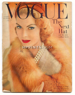 Vogue US August 1, 1957 Photo Horst, Richard W. Rutledge, Irving Penn, Dagmar...