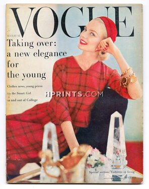 Vogue US August 15, 1957 Photo Horst, René Bouché, John Stewart, Kazan, Irving Penn, Mary Suzuki