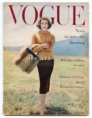Vogue US October 15, 1956 Photo Karen Radkai, John Stewart, Irving Penn, Horst