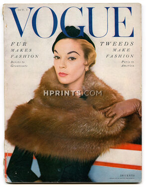 US Vogue October 1, 1953 Horst, Blumenfeld (Bryans, Dayton), Rutledge, Herbert Matter