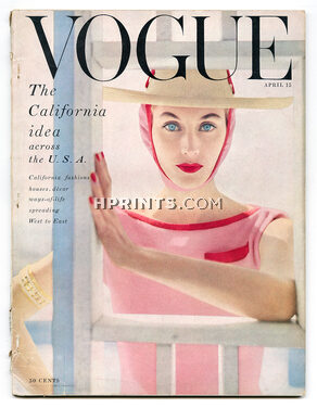 US Vogue April 15, 1954 Photo Karen Radkai, Rutledge, Henry Clarke, Clavé by Alexander Liberman