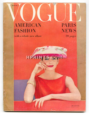 US Vogue March 1, 1956 Paris Collections, Henry Clarke, Rawlings, Karen Radkai, Penn...