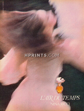 Nina Ricci (Perfumes) 1983 Photo David Hamilton, L'Air du Temps
