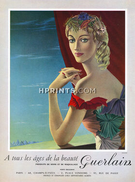 Guerlain (Cosmetics) 1957 Pierre Ino, A tous les âges de la beauté