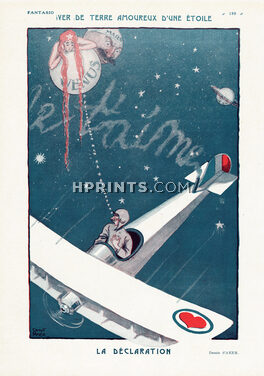La Déclaration, 1922 - Ernest Aker Je t'aime, Airplane