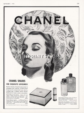 Chanel (Cosmetics) 1941 Chanel Shades, Face Powder, Lipstick