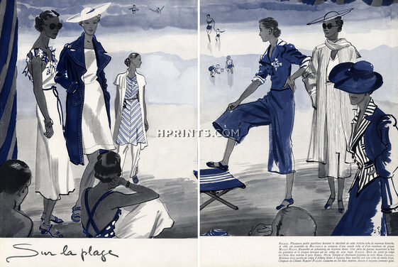 Jean Pagès 1936 Marcel Rochas, Maggy Rouff, Molyneux, Jacques Heim, Chanel, Robert Piguet