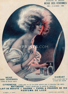 Neige des Cévennes (Cosmetics) 1925 Maurice Millière Making-up