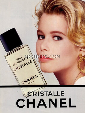 Chanel (Perfumes) 1991 Cristalle, Claudia Schiffer