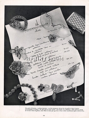 Mellerio dits Meller 1953 Clips, invoice