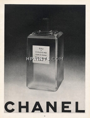 Chanel (Perfumes) 1952 Cuir de Russie, Eau De Cologne