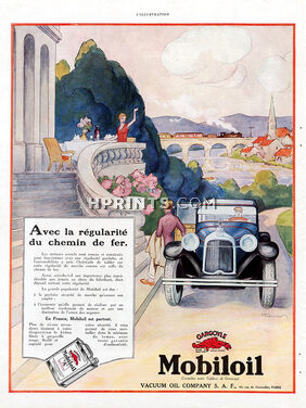 Mobiloil (Oil) 1928 Hautot