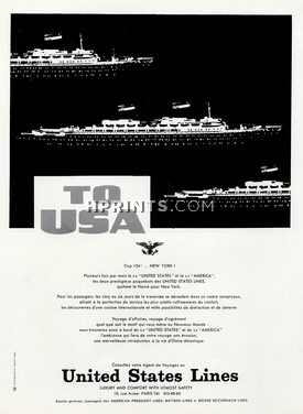 United States Lines 1964 Transatlantic Liner