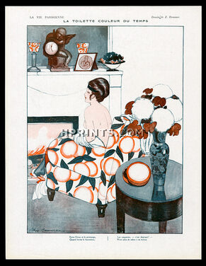 Zyg Brunner 1918 "La Toilette Couleur du Temps" Decorative arts