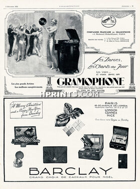 Gramophone (Music) & Barclay 1925 F. Auer Dancer Dance