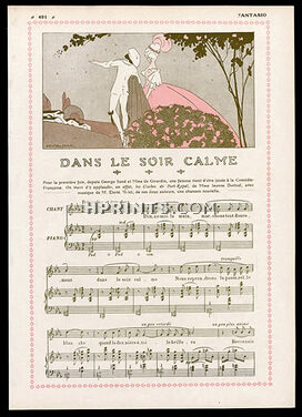 Dans le soir calme, 1912 - Brunelleschi Musical score, song