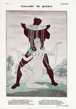 Zinovieff 1928 ''Cascade de Perles'' Nude Pearls