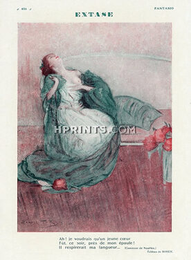 Ernest T. Rosen 1928 Poem Extase Comtesse De Noailles