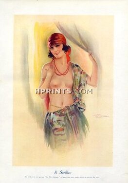 Suzanne Meunier 1928 A Séville, Andalousian Topless