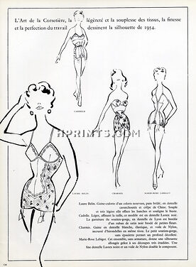 Laure Belin, Cadolle, Charmis, Lebigot 1954 Girdle, Corselette