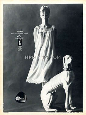 Lora (Lingerie) 1964 Greyhound Dog Sighthound