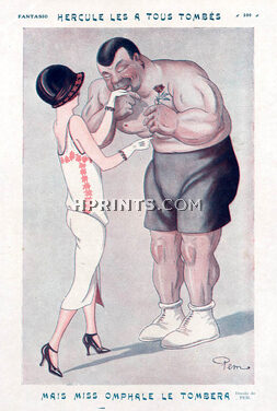 Pem 1924 Hercule Hand-Kissing