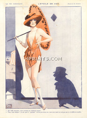 Georges Léonnec 1919 Bathing Beauty