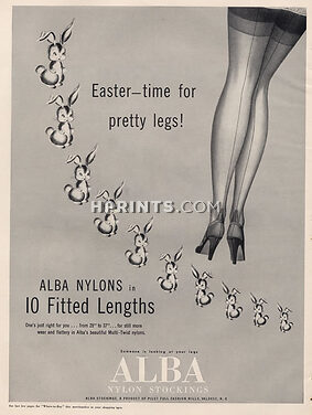 Alba Nylons (Stockings) 1953