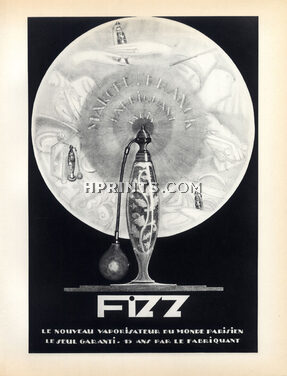 Marcel Franck (Atomizer) Fizz 1928 Art Deco Style, Lithograph PAN Paul Poiret