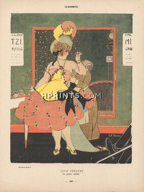 Benda 1917 La Grosse Vedette, Theatre costume, German satire