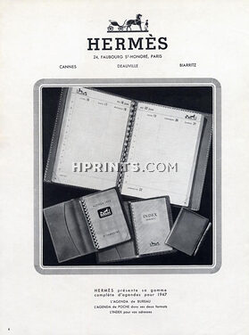 Hermès (Organizers) 1946 Agendas
