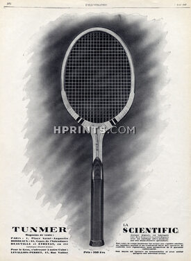 Tunmer 1927 ''La Scientific'' Tennis racquet