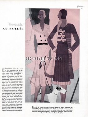 Marie Nowitzky 1929 Dresses, André Harfort, Fox Terrier Dog
