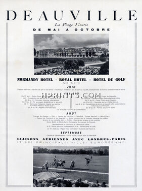 Deauville (City) 1950 Polo, Normandy Hotel...