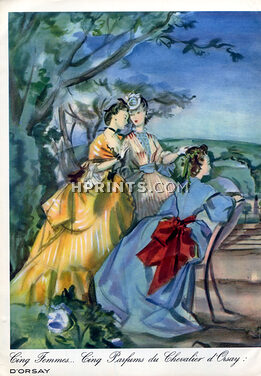 D'Orsay (Perfumes) 1946 Cinq Femmes.. André Delfau