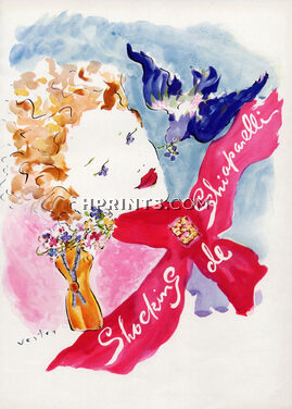 Schiaparelli (Perfumes) 1944 Shocking, Marcel Vertès