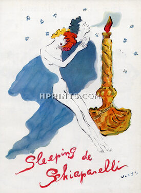 Schiaparelli (Perfumes) 1944 Sleeping, Marcel Vertès